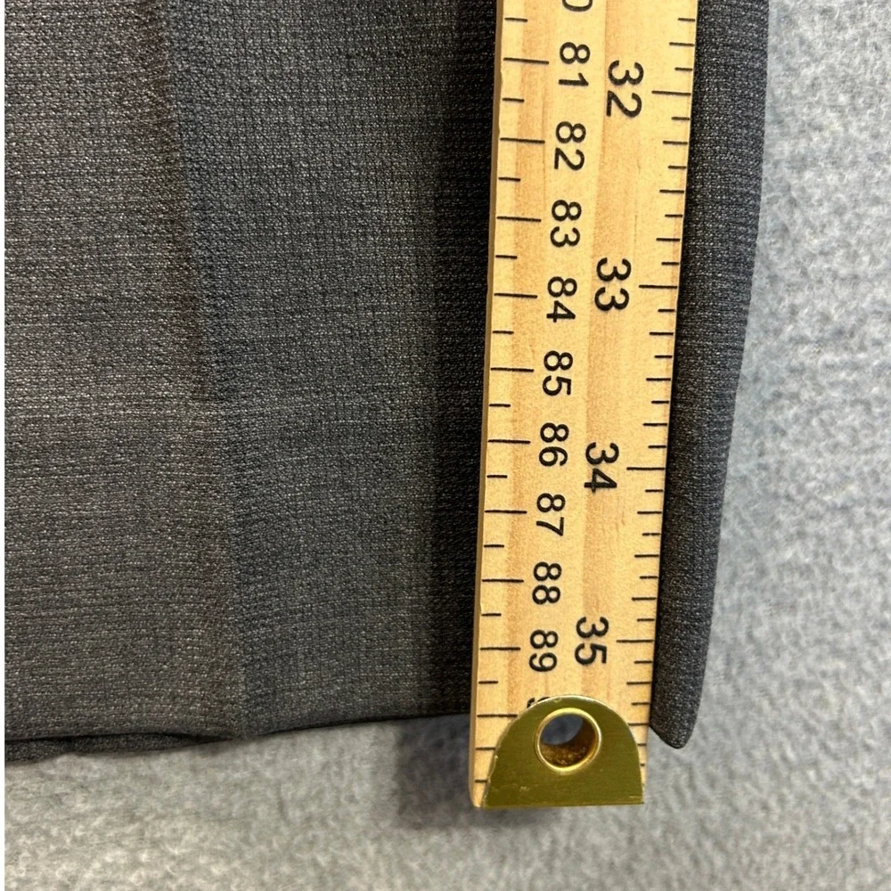 Banana Republic Dress Pants Mens 32x36 Gray Wool Slim Fit Nano-Tex Trousers